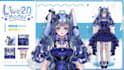 draw and rigging live2d vtuber model 2d vtuber model, live2d model, vtuber model