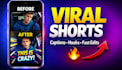 edit tiktok, reels and youtube shorts for viral growth