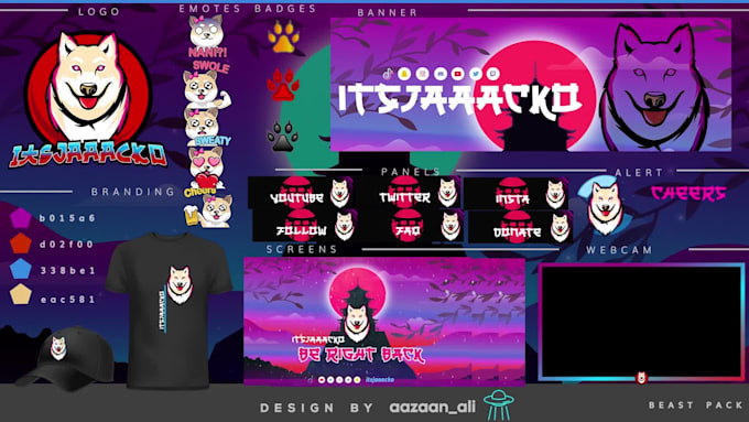 design ai powered animated overlays and pro stream pack twitch kick youtube