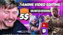 deliver engaging gaming edits for youtube and twitch