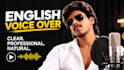 provide a professional english voice over