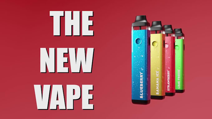 do 3d model, rig, texture and animate your vape product