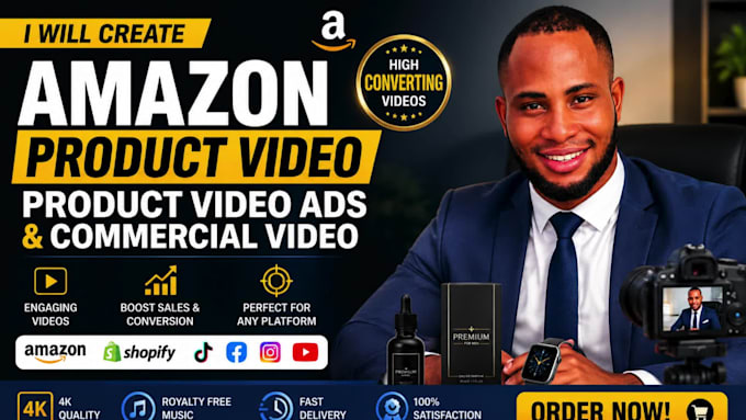 create amazon product video, product ads, and commercial video