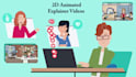 create 2d animated explainer video or sale video
