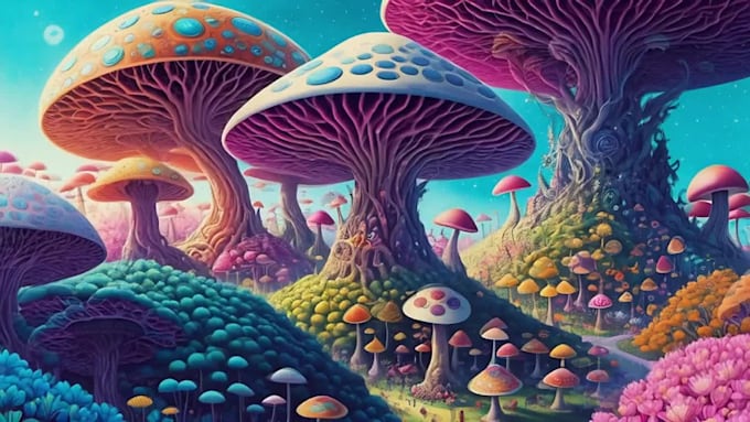 create trippy psychedelic ai music video