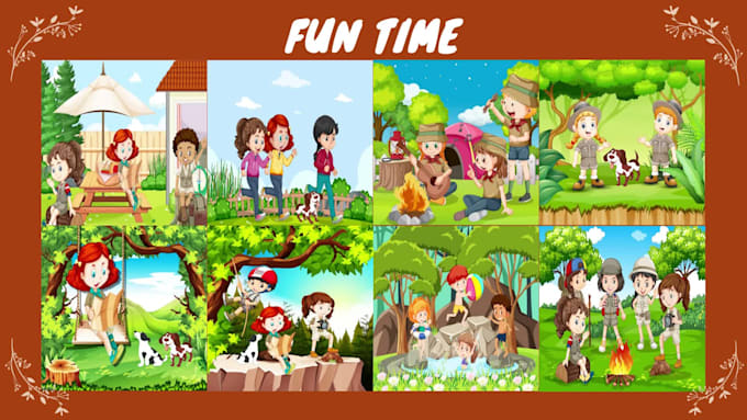 draw children story books and kids story ebook illustrations