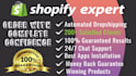 create shopify dropshipping store shopify website and single product store