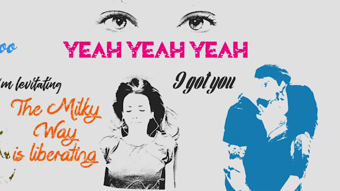 create stencil graffiti lyric video
