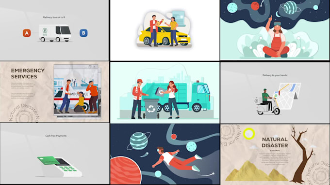 create professional 2d animated explainer videos and motion graphics