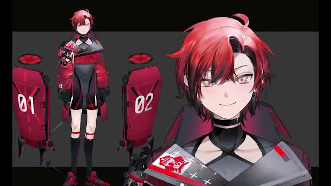 create a custom live2d vtuber model ready for streaming