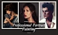 paint a professional realistic portrait, illustration