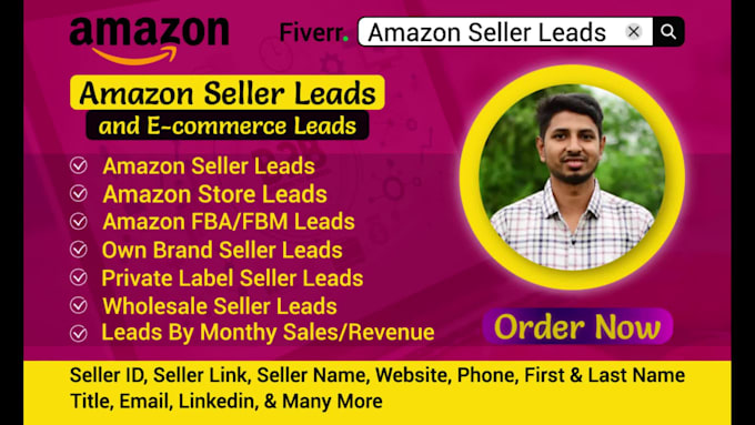 provide high quality amazon seller leads and ecommerce email lists