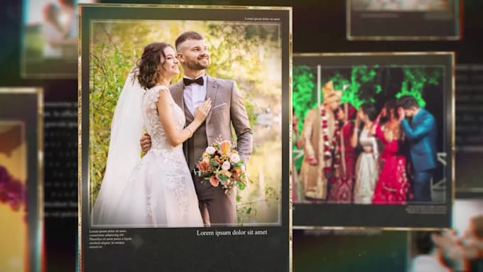 create a photo slideshow video inside 3d cards, 3d photo slideshow