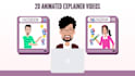 create 2d animated explainer video and whiteboard video
