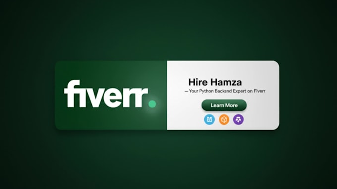 be your backend developer for django, flask, or fastapi web application