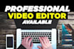 do professional video editing on adobe premiere pro and after effects