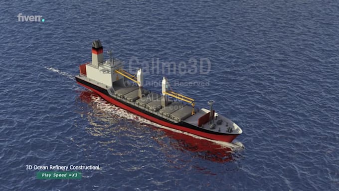 create 3d offshore and underwater industrial animation