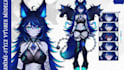 rig live2d vtuber model vtuber avatar in anime style anime