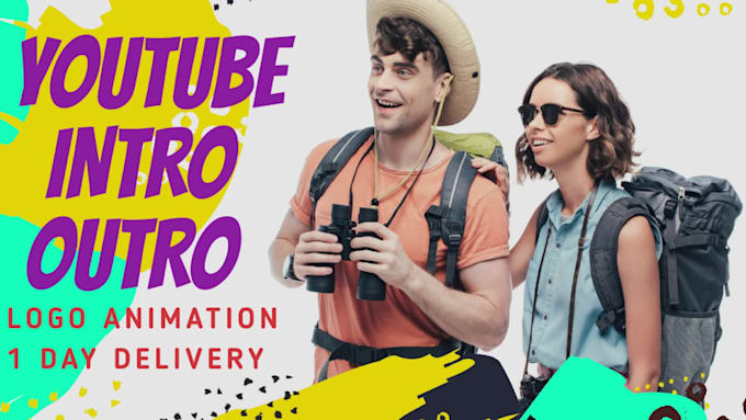 do youtube intro outro promo trailer and animated logo video