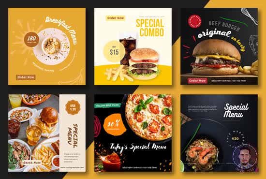 design unique and modern social media posts