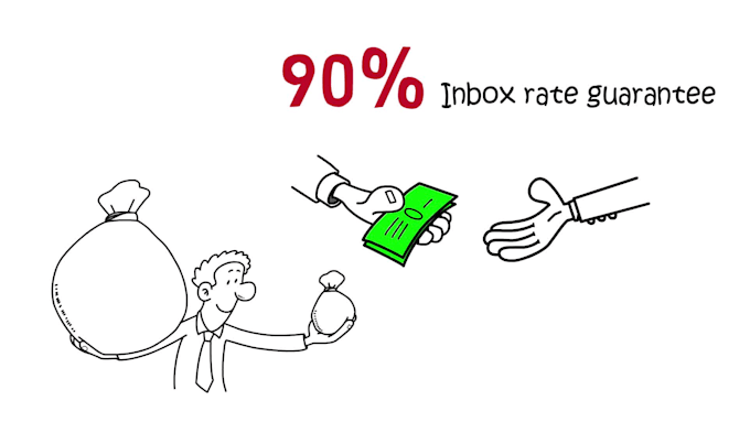 provide email server with 90 pt inbox guaranteed