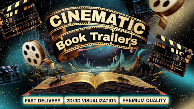 create a cinematic book trailer video
