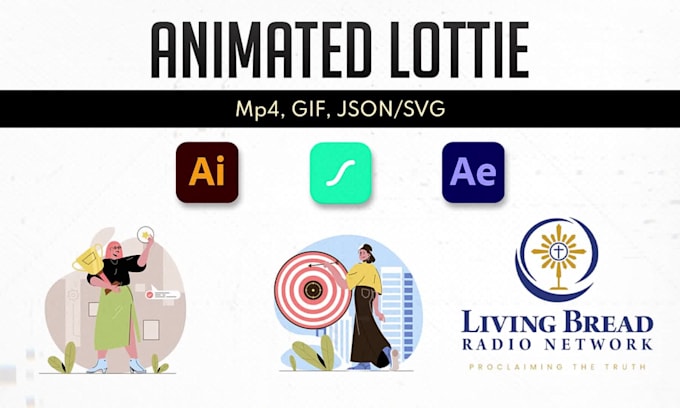Create json lottie animation for your app or website by Imagincraft06 ...