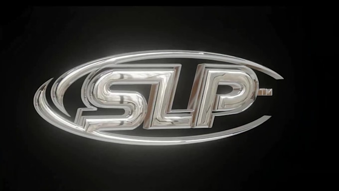 do ultra realistic looping 3d metallic spinning logo
