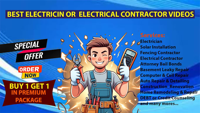 make a electrical contractor video or electrician video