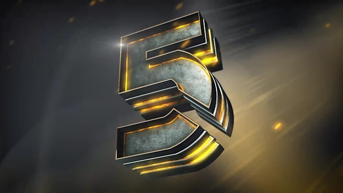 create a cinematic countdown and logo reveal trailer