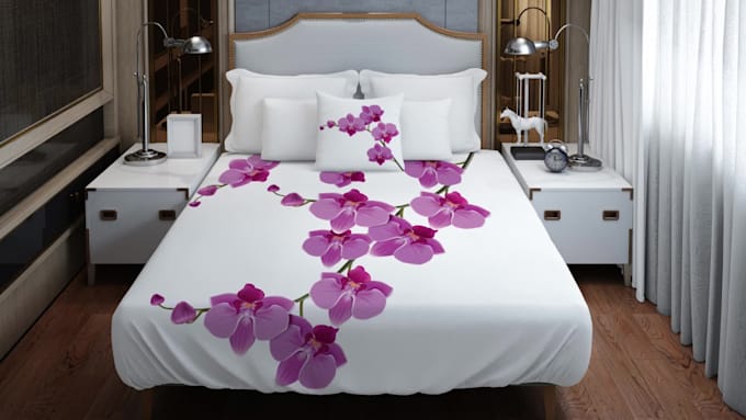 design custom pillows,shower curtains,bed sheet,floormat, blanket