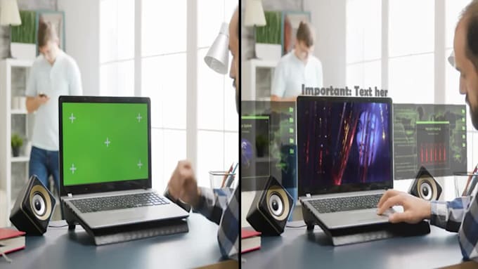 do green screen tracking and replacement for you