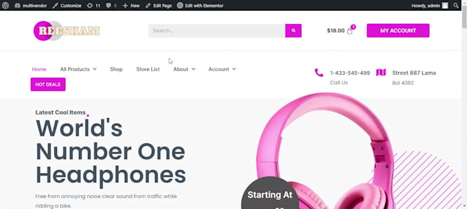 build wordpress woocommerce store with kadence and elementor