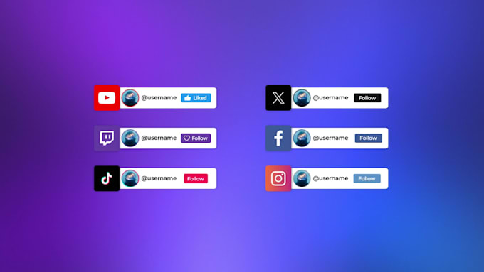 create custom animated social media popups