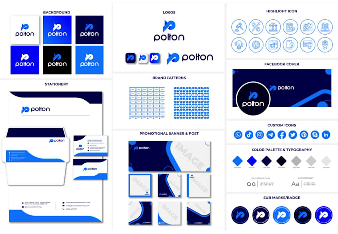 do clean minimal luxury logo with branding kit or stationery