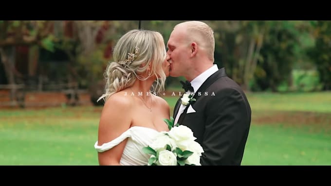 do professional wedding video editing with cinematic wedding