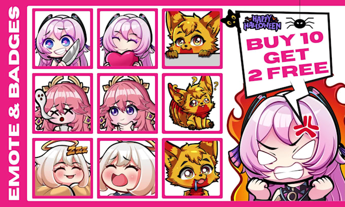 draw custom chibi emotes, animated emotes, and sub badges for twitch