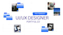 design a clean ui ux portfolio with detailed case studies