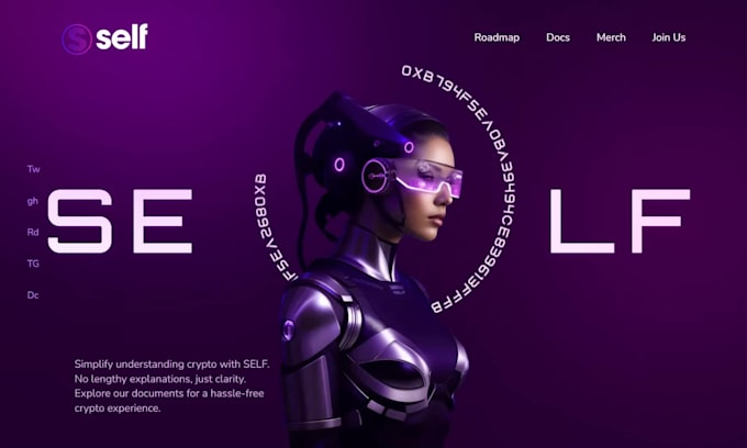design nft landing page figma design ,crypto, blockchain UI