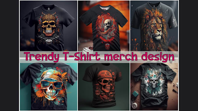 Best Deals! I will do anime custom trendy graphic tshirt design via midjourney ai