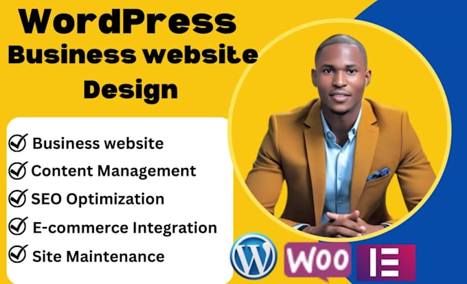 redesign wordpress website, design business website divi builder, host a website