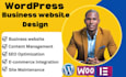 redesign wordpress website, design business website divi builder, host a website