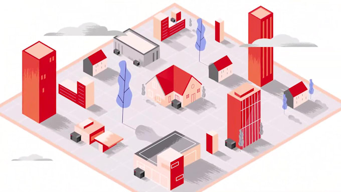 create stunning 2d and 3d isometric explainer video animation isometric video
