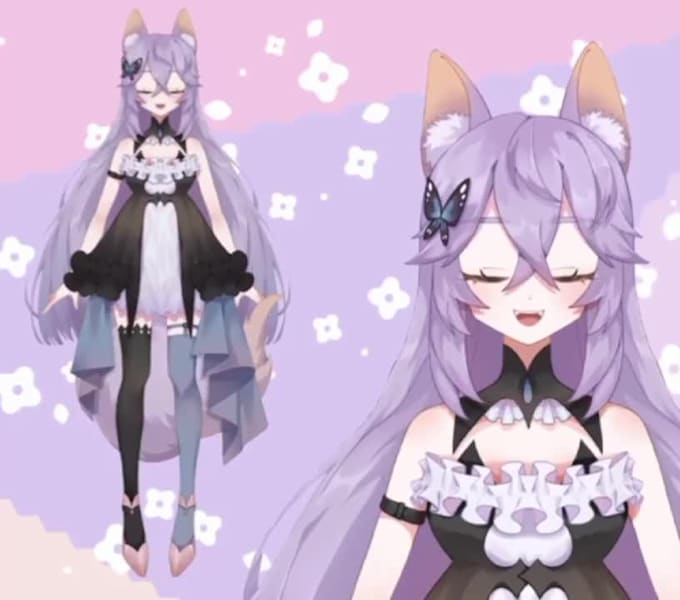 Draw and rig 2d vtuber model, live2d vtuber model, 2d vtuber rigging ...