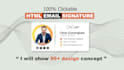 design clickable html animated email signature