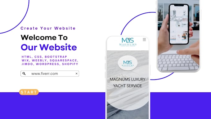 design a stunning website on squarespace, wix, weebly