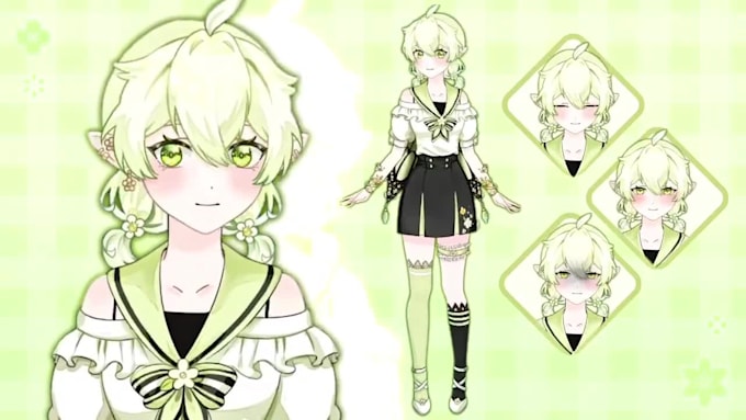 2d vtuber model vtuber rigging 2d vtuber model live2d model live2d rigging anime