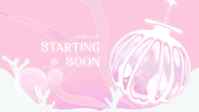 design cute streaming and vtuber stream overlay