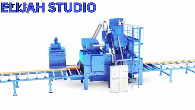 do 3d industrial animation mechanical process animation factory production line