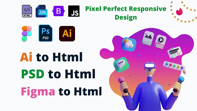 convert PSD to HTML
